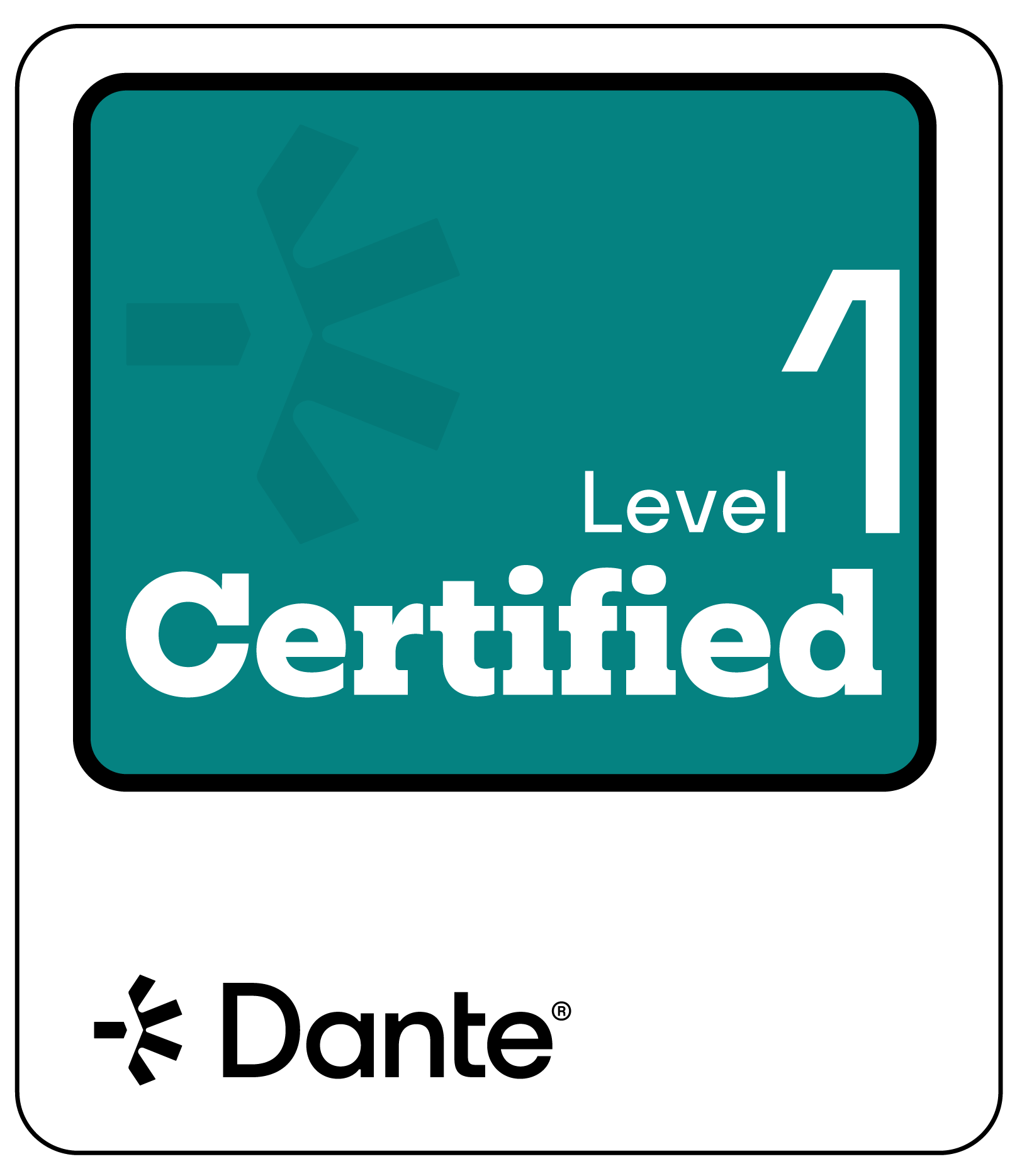 Dante Level 1 Certified
